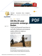 Us Lifts 20-Year Economic Embargo On Sudan Sudan News Al Jazeera