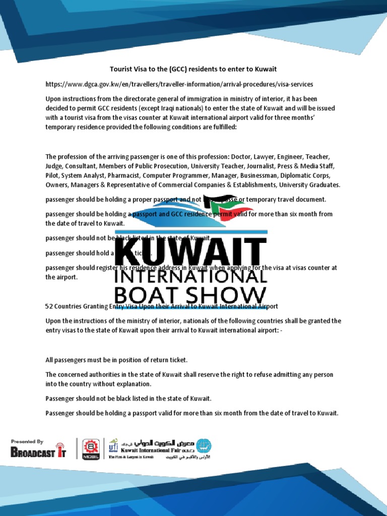 Tourist Visa Kuwait Travel Visa Kuwait