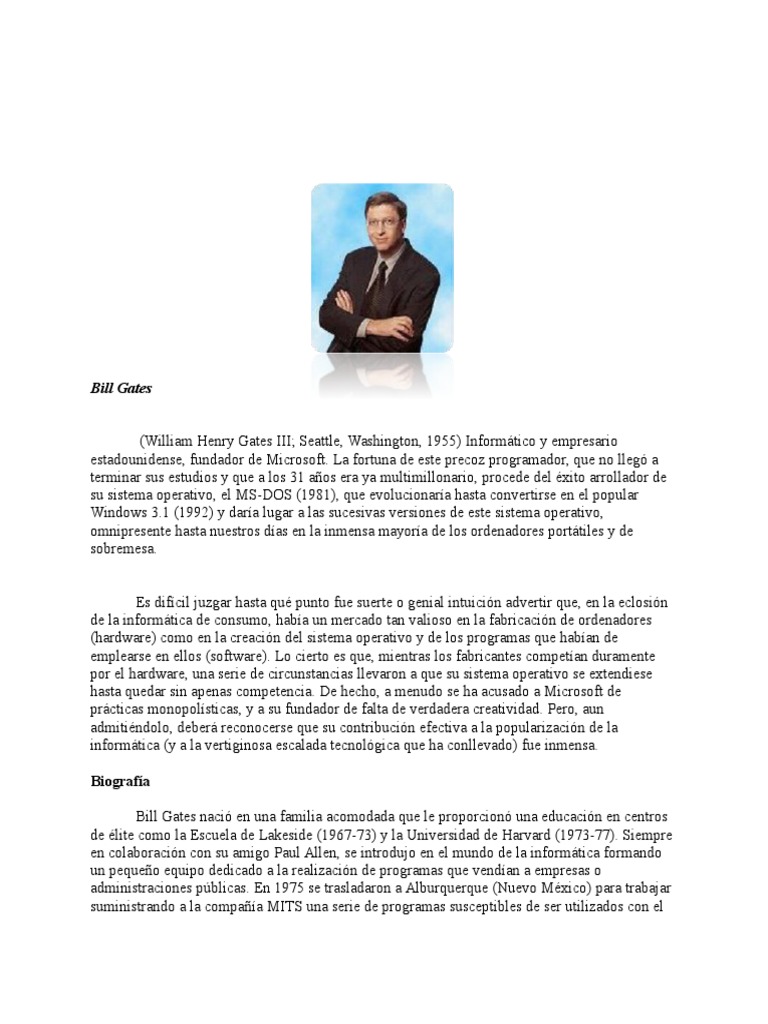 Comparación Entre Bill Gates y Steve Jobs PDF Compatibles con PC