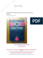 Diccionario de Latín VOX en PDF, 555 Páginas (Descarga Gratuita) - Clases Particulares en Lima