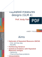 Repeated measures designs (GLM 4