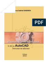 Proiectare Asistata de Calculator in 3D Cu AutoCAD Indrumar de Laborator