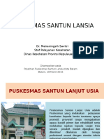 Puskesmas Santun Lansia