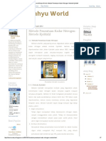 Dunia Wahyu World_ Metode Penentuan Kadar Nitrogen_ Metode Kjeldahl