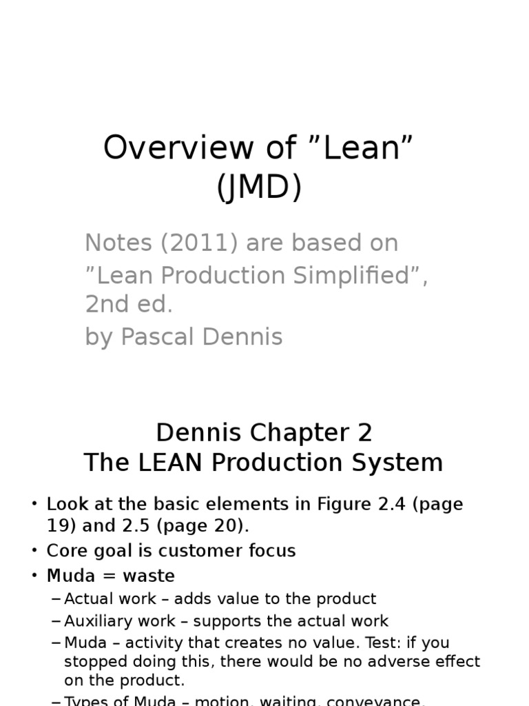 Lean Production System Guide | PDF | Lean Manufacturing | Systems ...