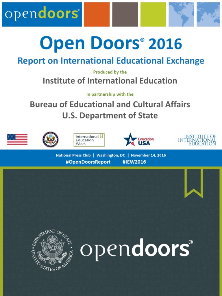 Open Doors 2016 Presentation International Student