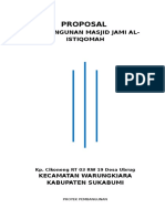 Proposal Pembangunan Masjid Al-Istiqomah