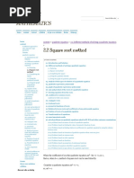 Iit Jee Mathematics: 2.2 Square Root Method