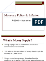 Be Monetary Policy Inflation