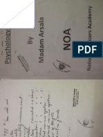 Psychology Notes by Madam Arsala (NOA) File01