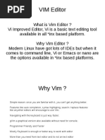 Vim Seminar