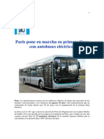 París Pone en Marcha Su Primera Línea Con Autobuses Eléctricos