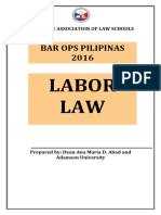 Labor Law 2015-2016 Dean Abad