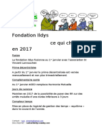 Fondation Ildys Ce Qui Change en 2017: Contact: Site Internet