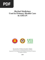 Herbal Medicines Used in PHC in ASEAN-For ASEC