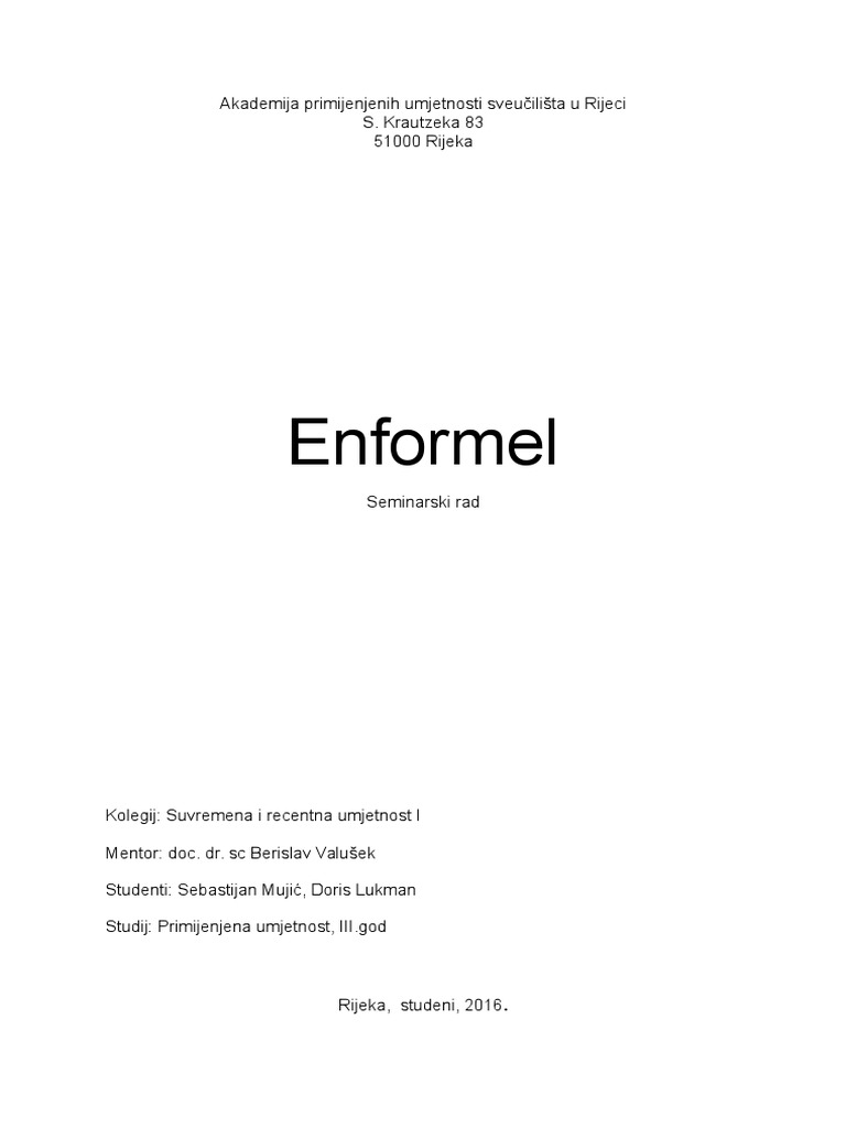 Enformel | PDF