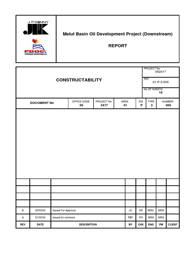 Constructability Report for Pipeline Project | PDF | Pipeline Transport ...