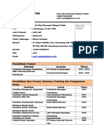 Contoh CV Lamaran Kerja