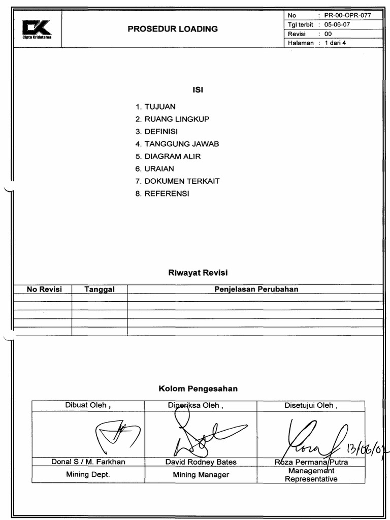 77 Prosedur Loading | PDF