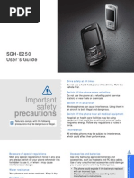 SGH-E250 User's Guide