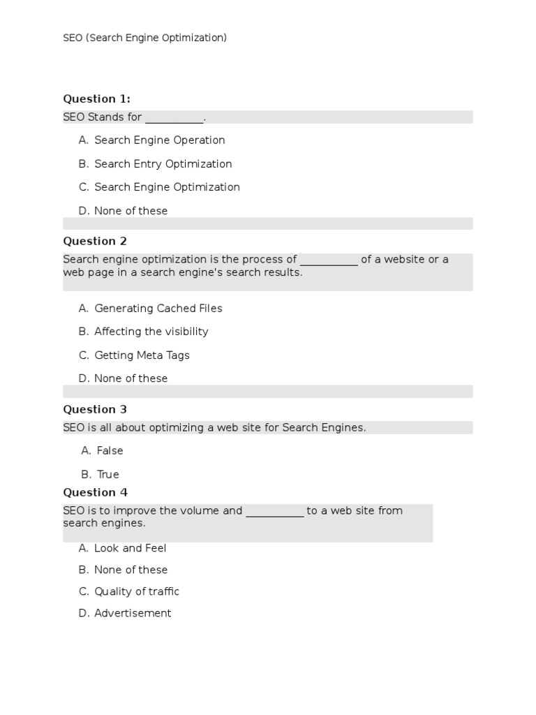 Seo Mcqs