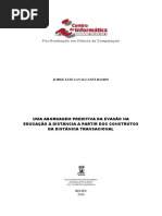 Uma abordagem preditiva da evasão na educação a distância a partir dos construtos da distância transacional