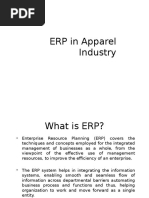 ERP in Apparel Industry