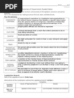 Branches of Government Notes Complete