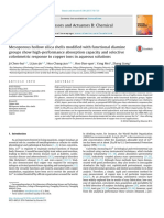 Mesoporous Hollow Silica Shells Modified With Functional Diamine