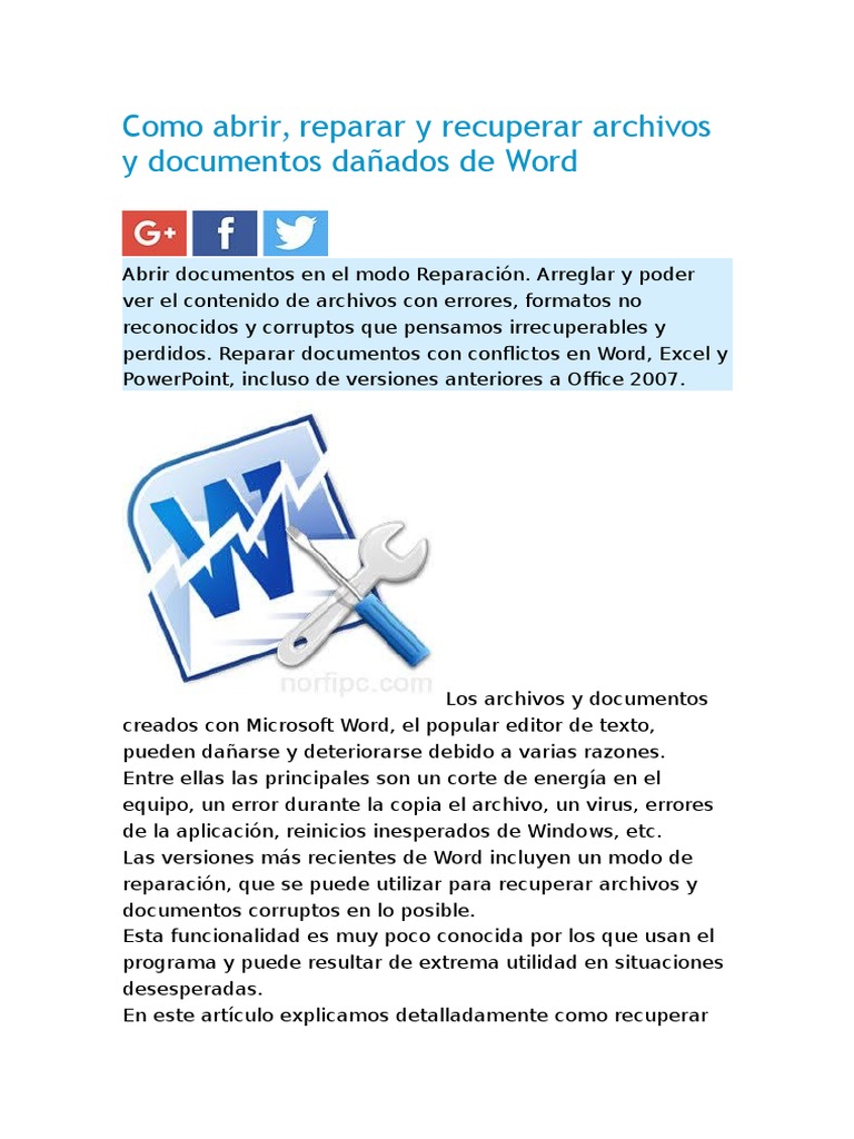 Como Recuperar Un Archivo De Publisher Dañado