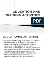 Education and Training Activities1