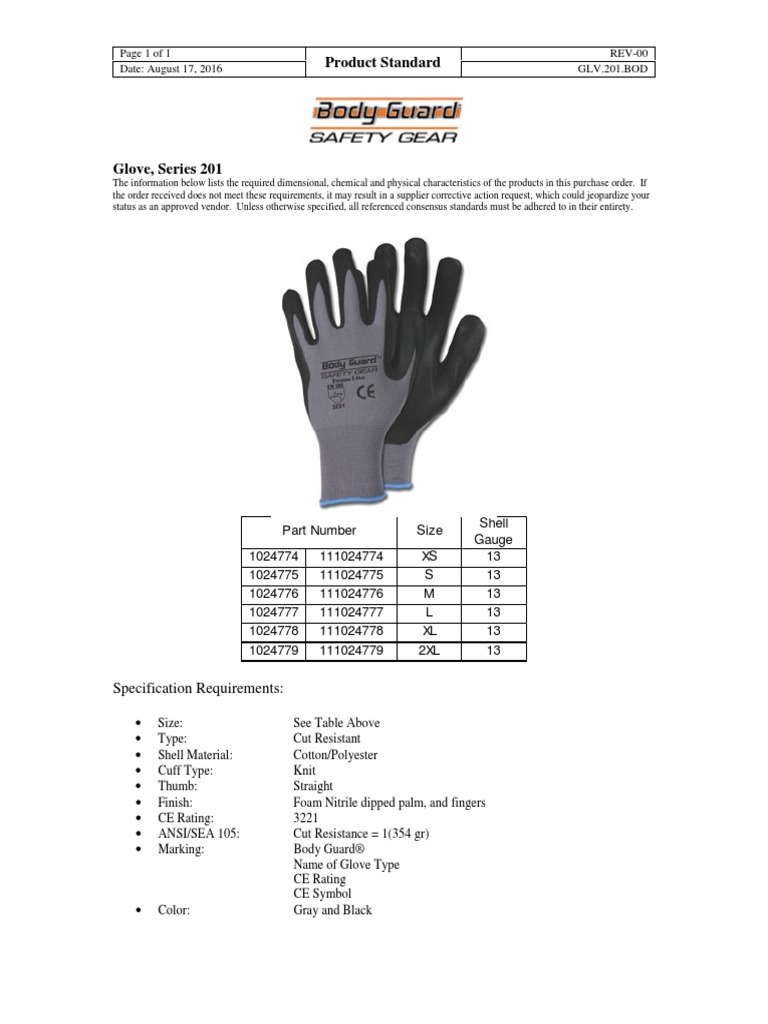 Body Guard Gloves