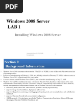 Windows 2008 Server Lab Record