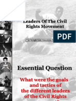 Leaders of The Civil Rights Movement: An Insight Into American History