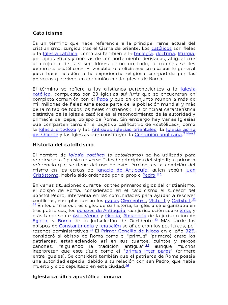 Catolicismo,,, Fundamentos de La Iglesia Catolica | PDF | Iglesia ...