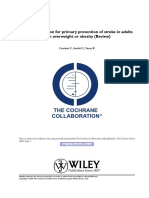 Weight Reduction for Primary Prevention of Stroke in Adults