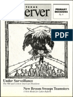 Under Surveillance: The FBI and Central American Dissidents, The Texas Observer, March 13, 1992