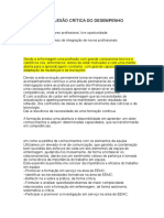 Análise e Reflexão Crítica Do Desempenho Profissional