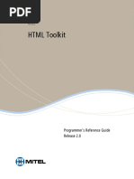 HTML Toolkit Programmer Reference - R2.0