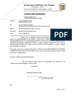 INFORME N°142 REMITO REQUERIMIENTO DE BIENES Y SERVICIOS