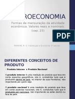 Formas de Mensuração Da Atividade Econômica. Valores Reais e Nominais.
