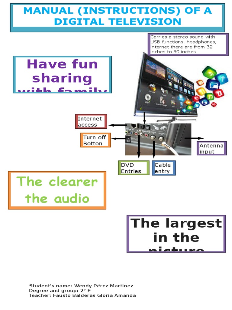 Digital TV Manual: Features & Setup | PDF | Technology & Engineering