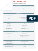 Sample Appointment Confirmation Letter