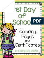 firstdayofschoolcertificatesandcoloringworksheets