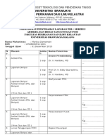 Penyerahan Berkas Laporan PKL Skripsi Dan Artikel