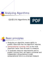 Analyzing Algorithms: CS-EE-310 Algorithms Analysis