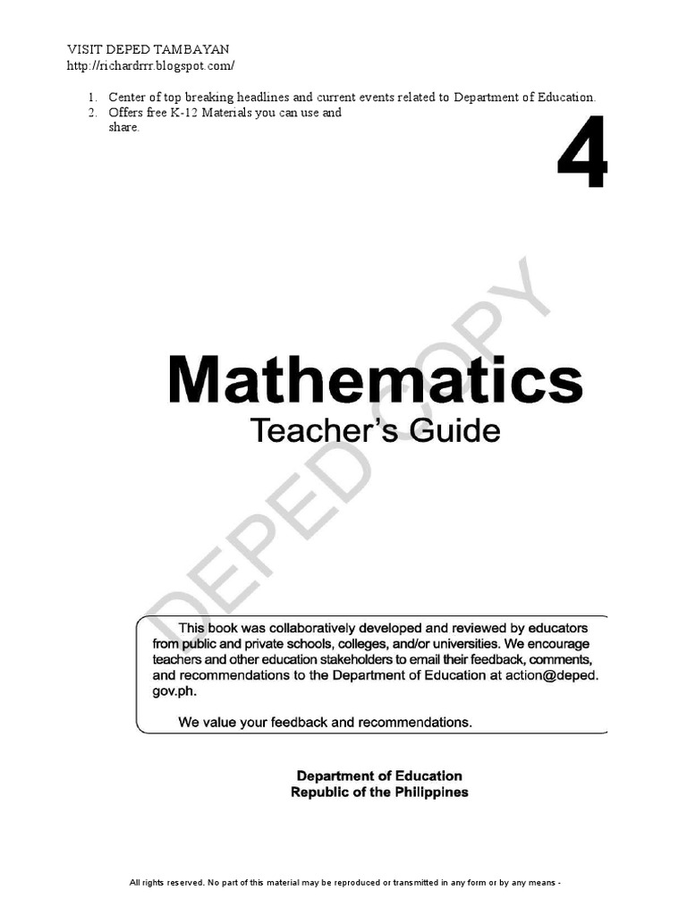Grade 4 Math Curriculum Overview | PDF | Fraction (Mathematics) | Area