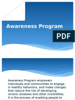 Improve Health & Well-Being Through Community Awareness Programs