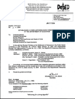 DepED Order No. 3, s. 2004 Establishing a Grievance Committee at DepED