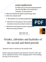 5 Some Chemistry of the p Table